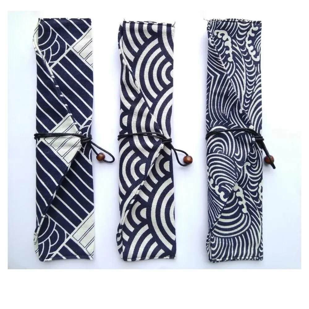 5 Cutlery Bag Reusable Travel‎ Drawstring Pouch For Kitchen Tableware Fork Spoon